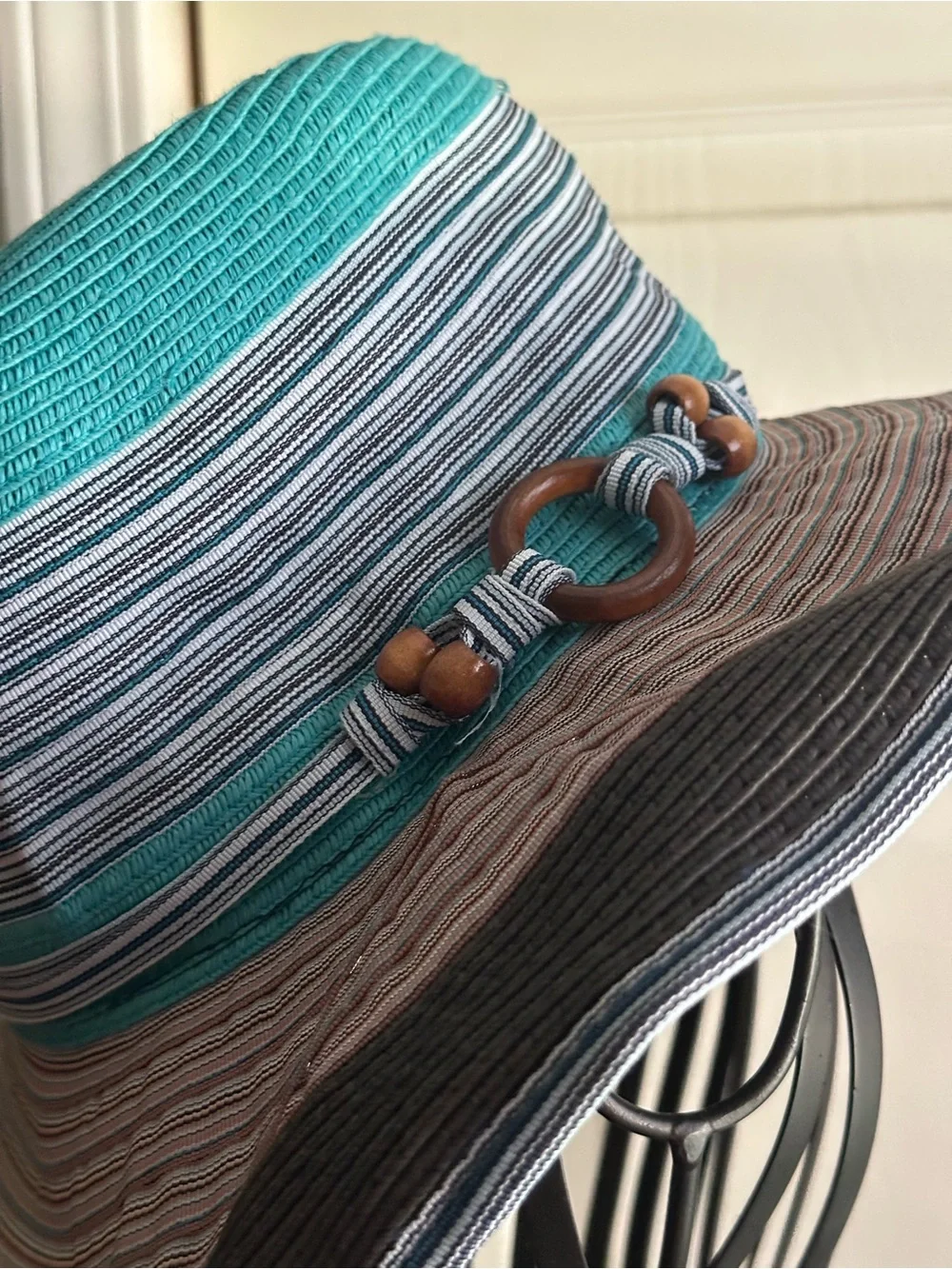 Cynthia Rowley Striped Wide Brim Sun Hat